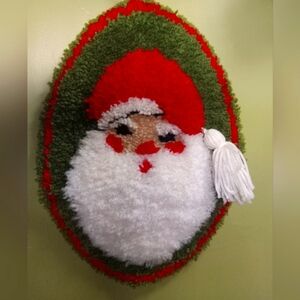 30" Santa latch hook wall hanging